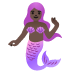 mermaid, dark skin tone